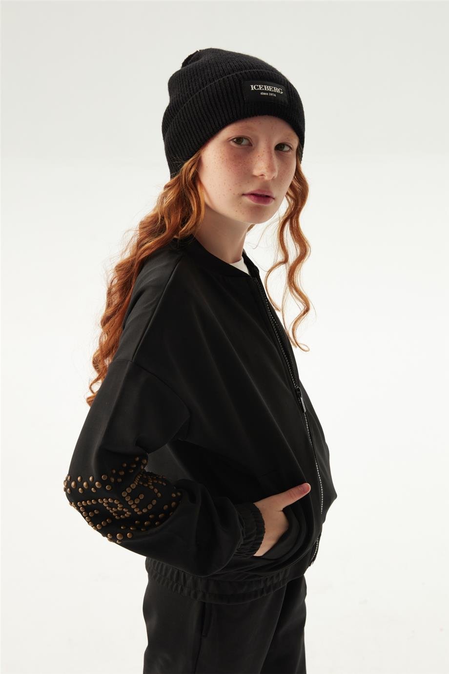 Iceberg Kız Çocuk Siyah Sweatshirt