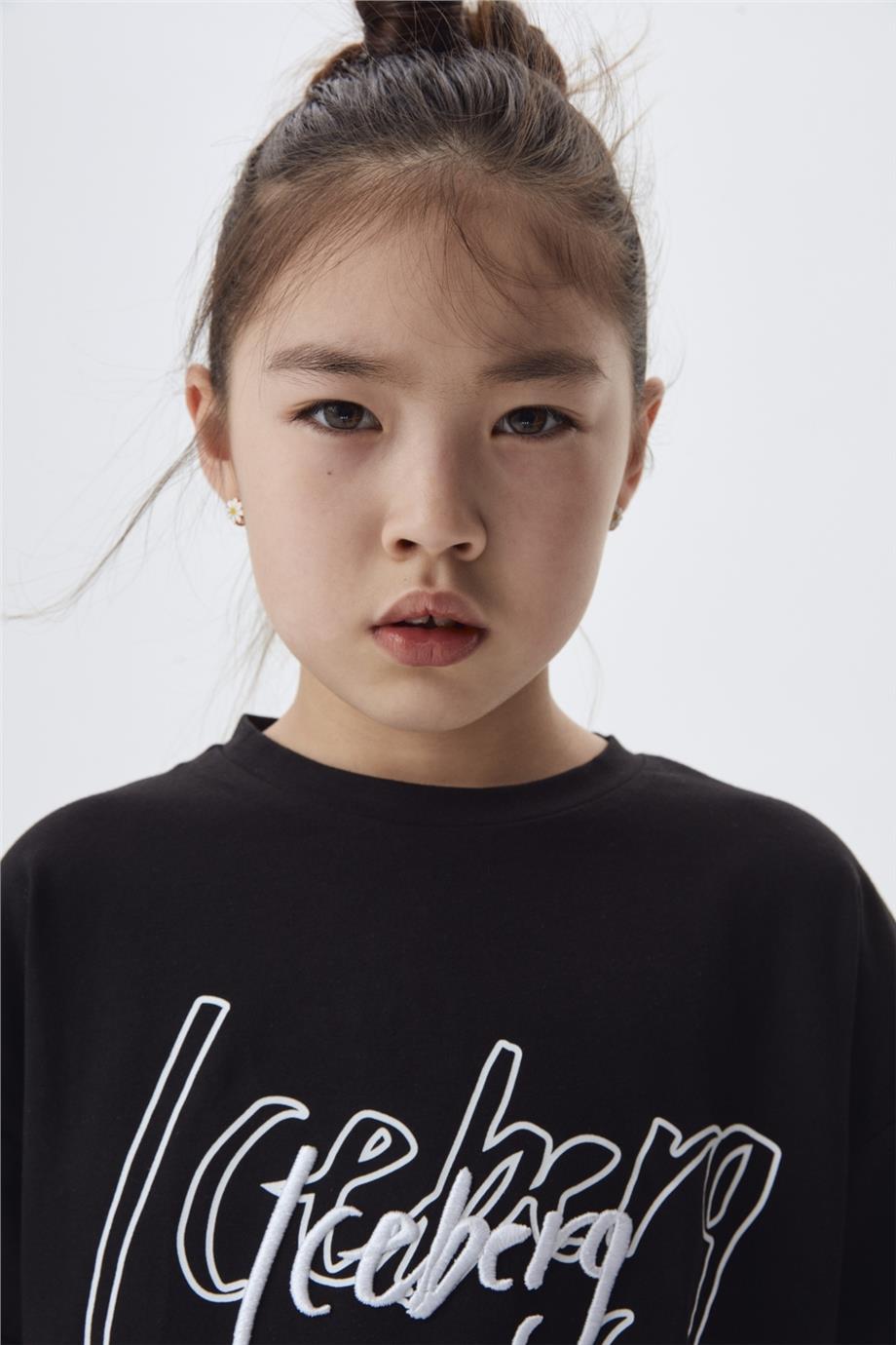 Iceberg Kız Çocuk Siyah T-Shirt