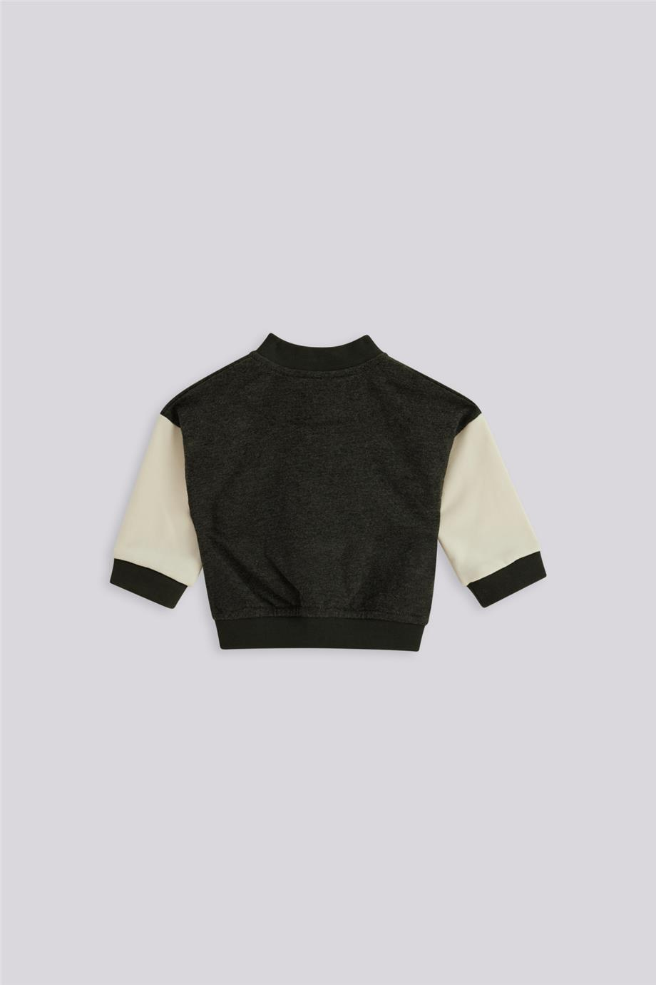 Layette Baby Boy Anthracite Tracksuit TopLayette Baby Boy Anthracite Tracksuit Top