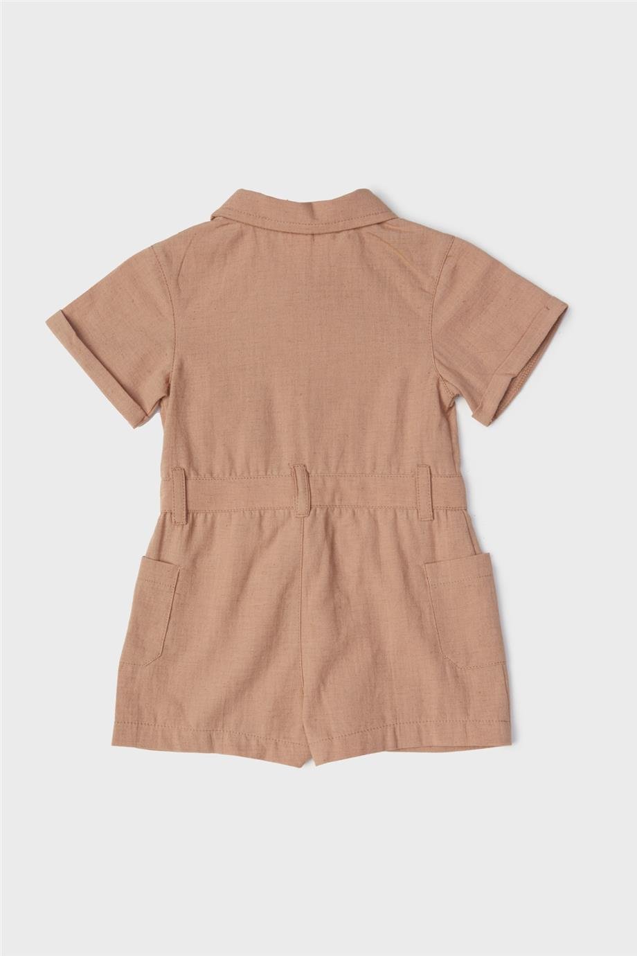 Layette Erkek Bebek Bej Tulum