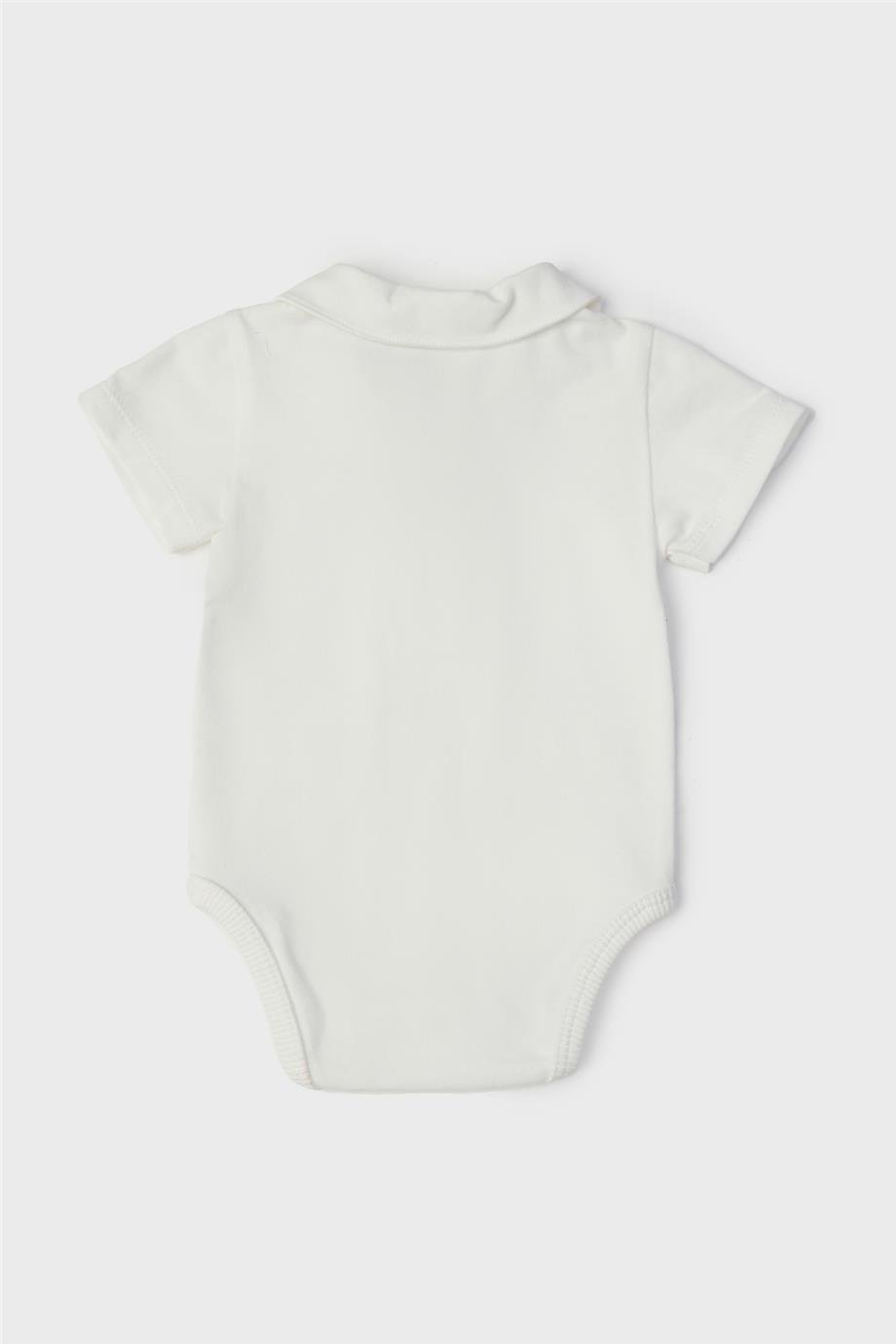 Layette Erkek Bebek Beyaz Body