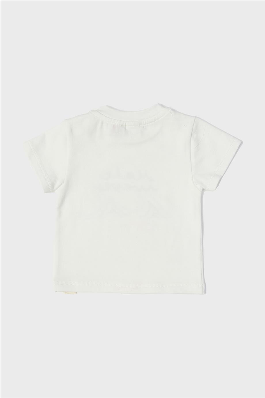 Layette Erkek Bebek Beyaz T-Shirt