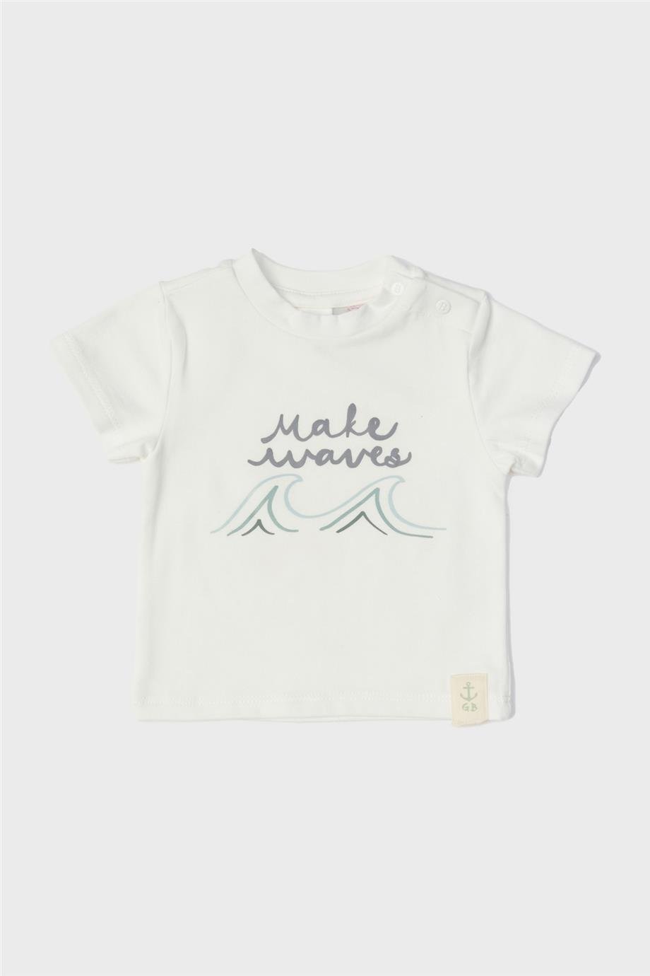 Layette Erkek Bebek Beyaz T-Shirt