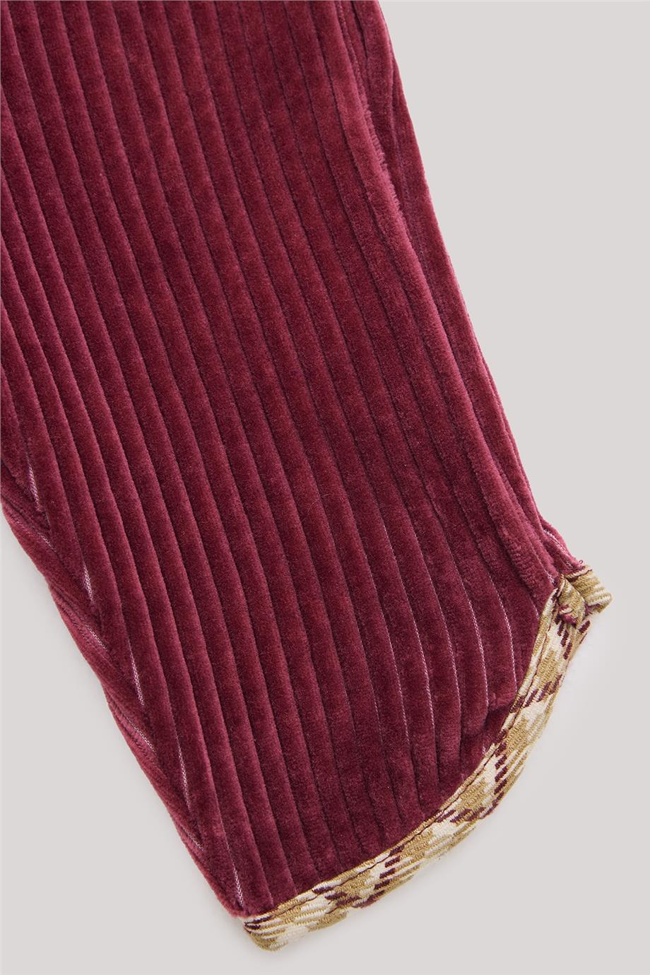 Layette Erkek Bebek Bordo Pantolon