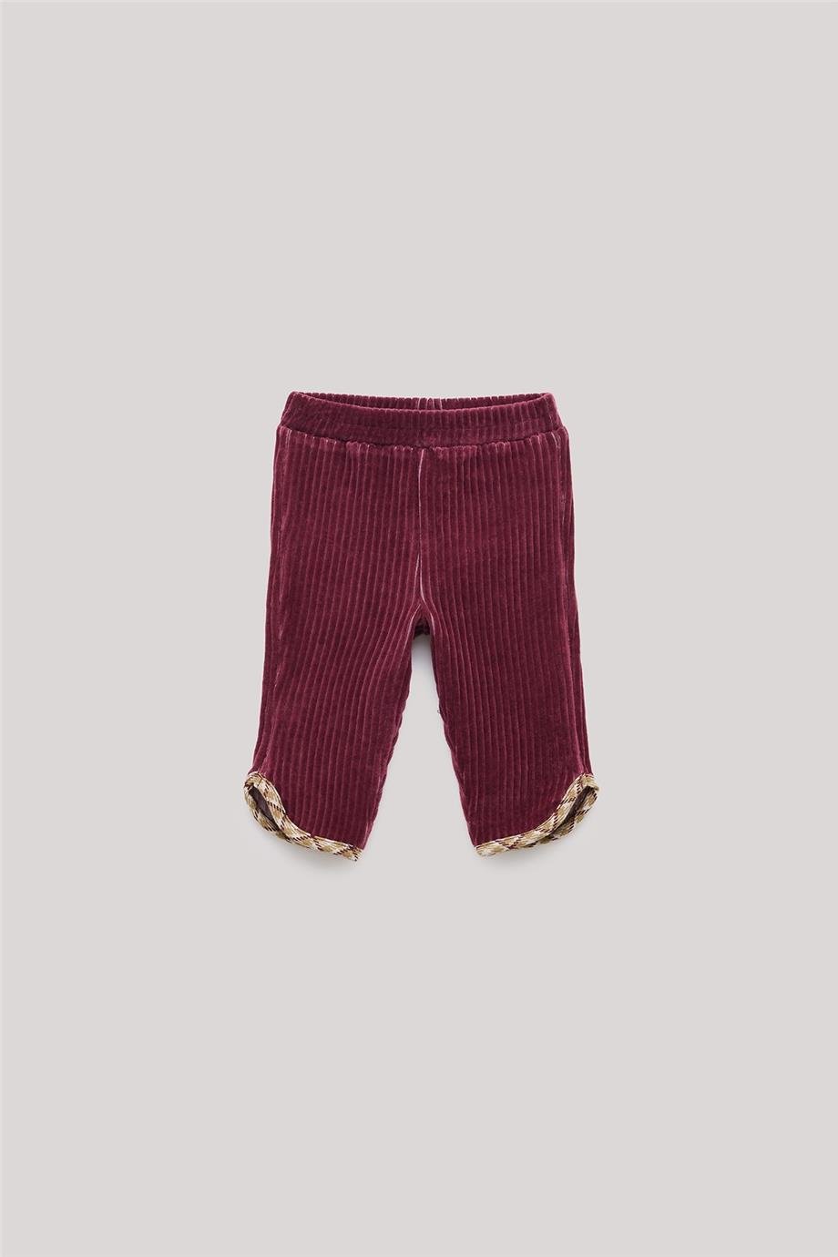 Layette Erkek Bebek Bordo Pantolon