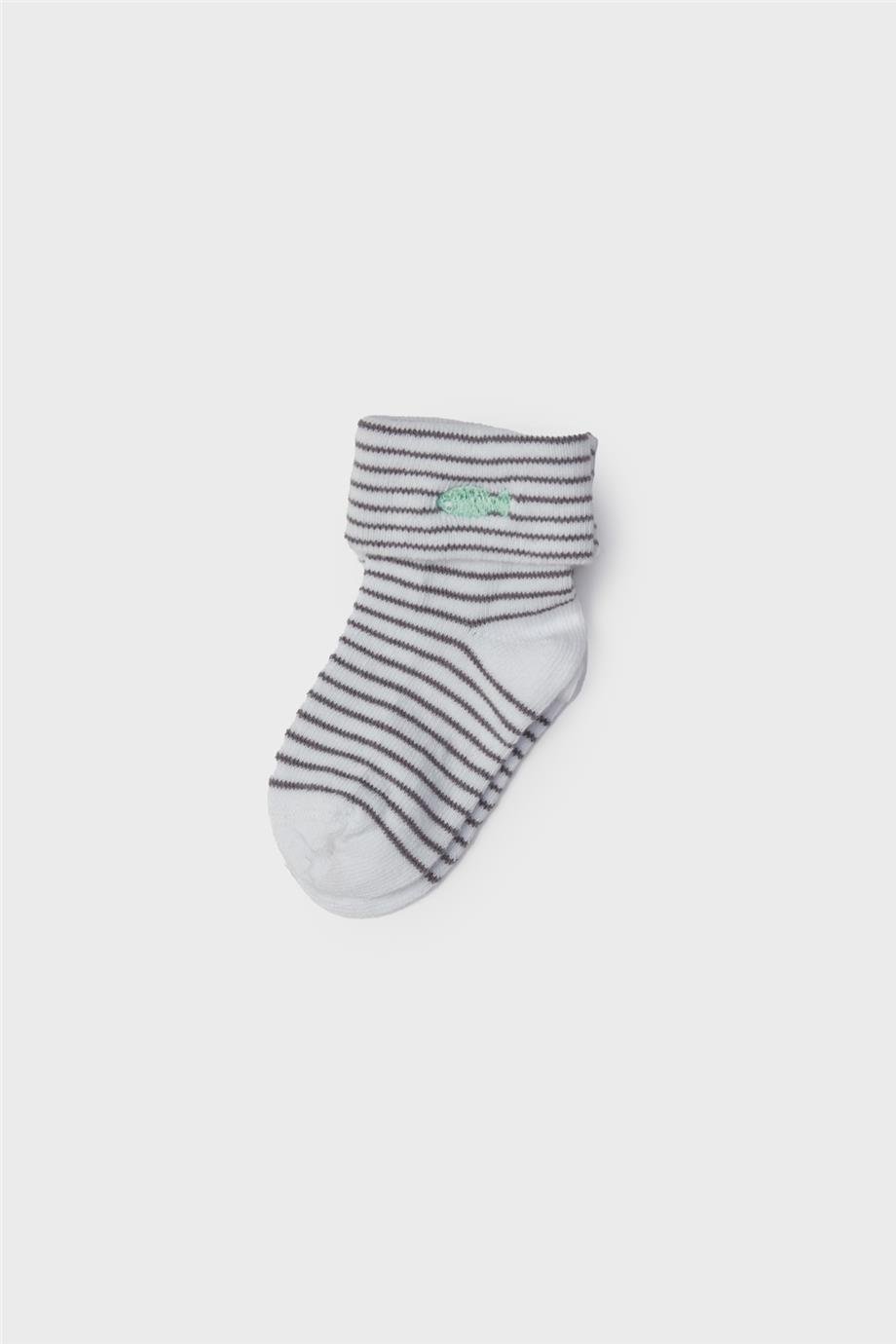 Layette Erkek Bebek Çizgili Çorap