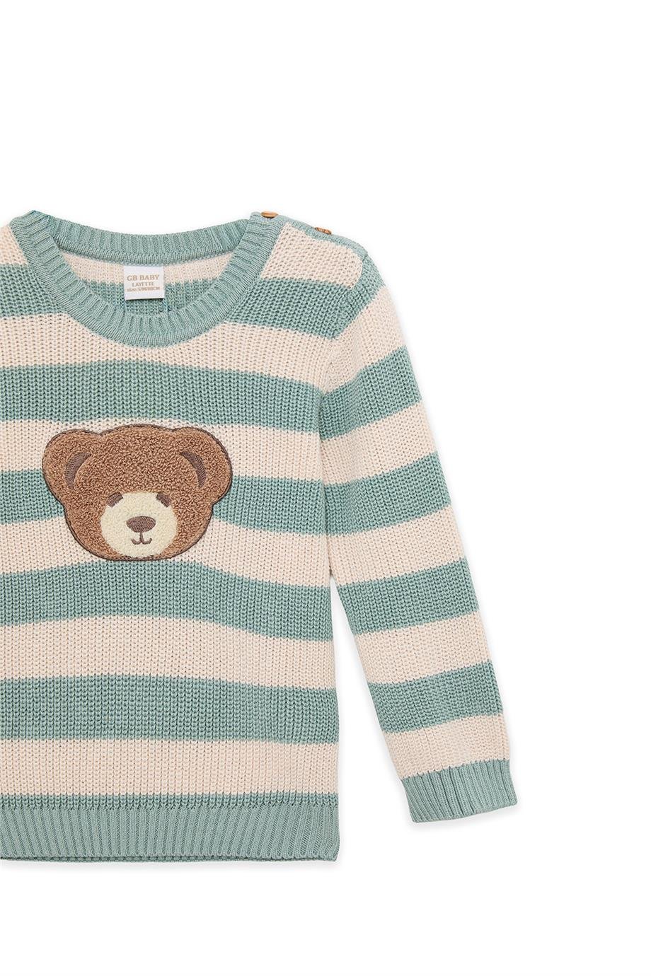 Layette Erkek Bebek Çizgili KazakLayette Erkek Bebek Çizgili Kazak