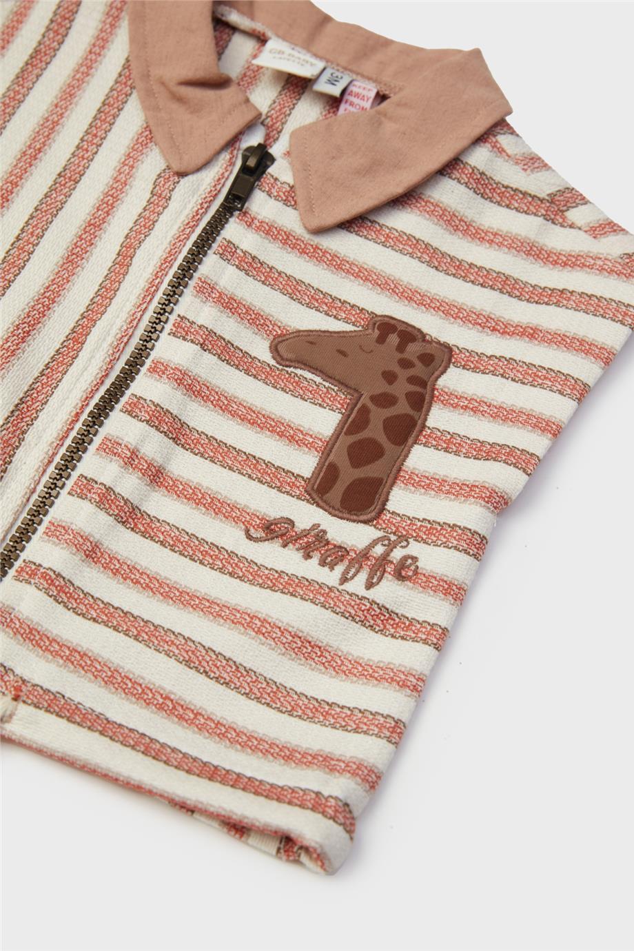 Layette Erkek Bebek Çizgili Yelek