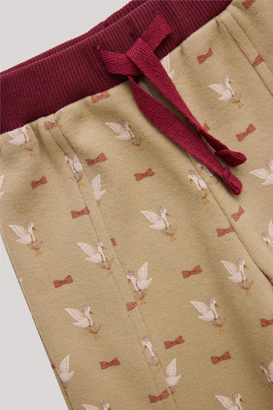 Layette Erkek Bebek Desenli Eşofman Altı