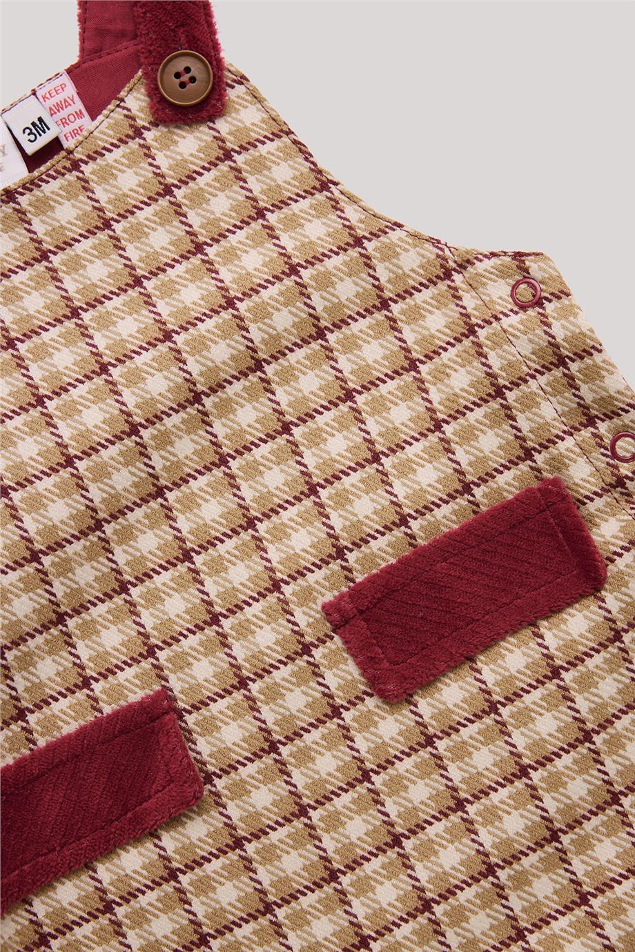 Layette Erkek Bebek Desenli Salopet