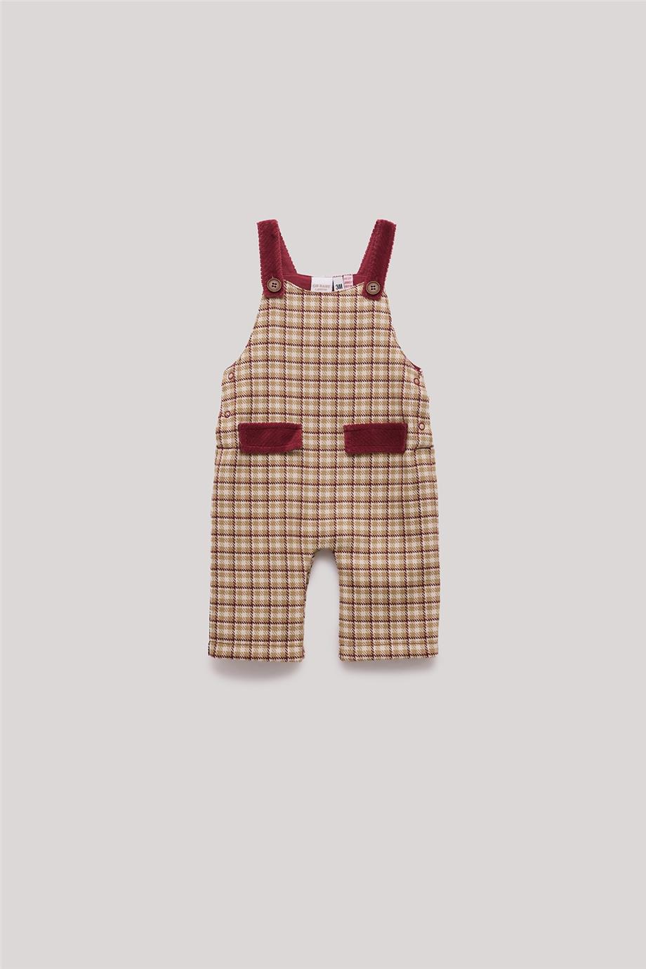 Layette Erkek Bebek Desenli Salopet