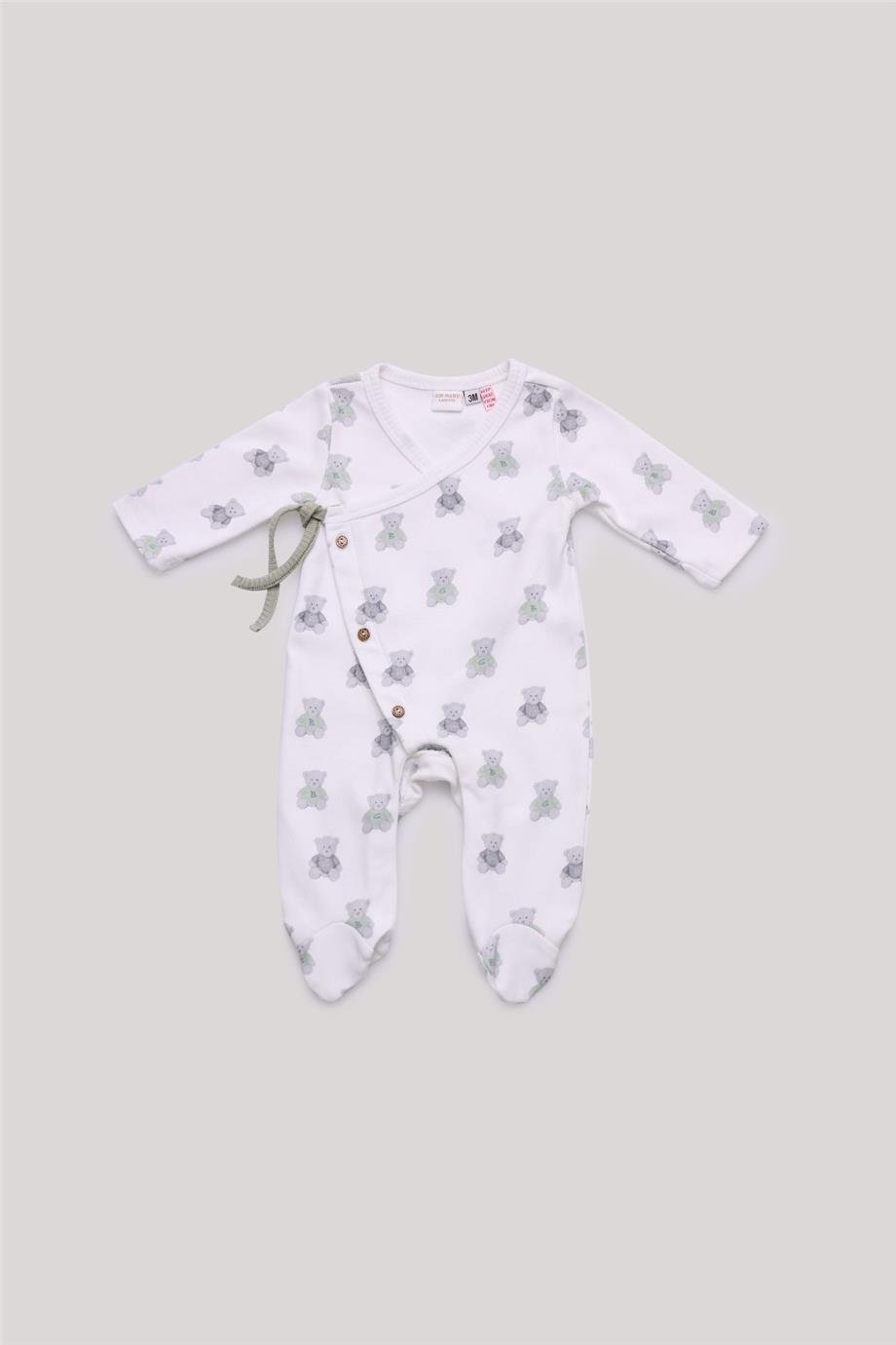 Layette Erkek Bebek Desenli Tulum
