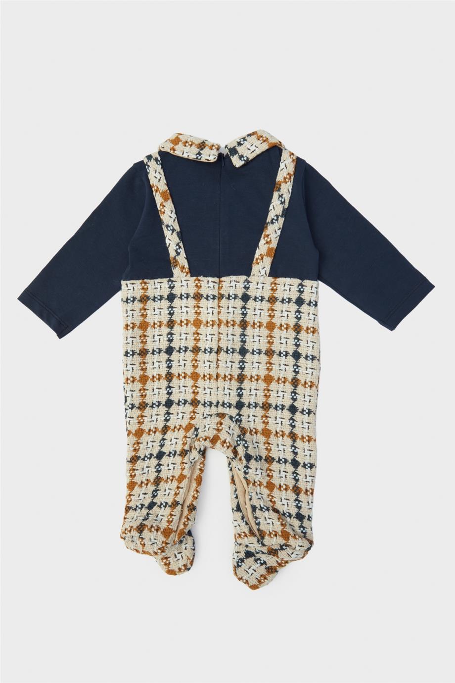 Layette Erkek Bebek Desenli Tulum