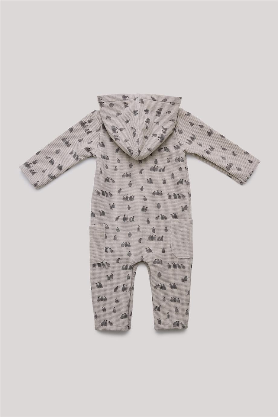Layette Erkek Bebek Desenli Tulum