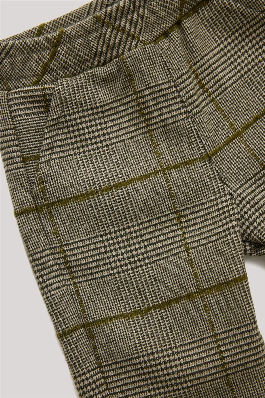 Layette Erkek Bebek Ekose Pantolon