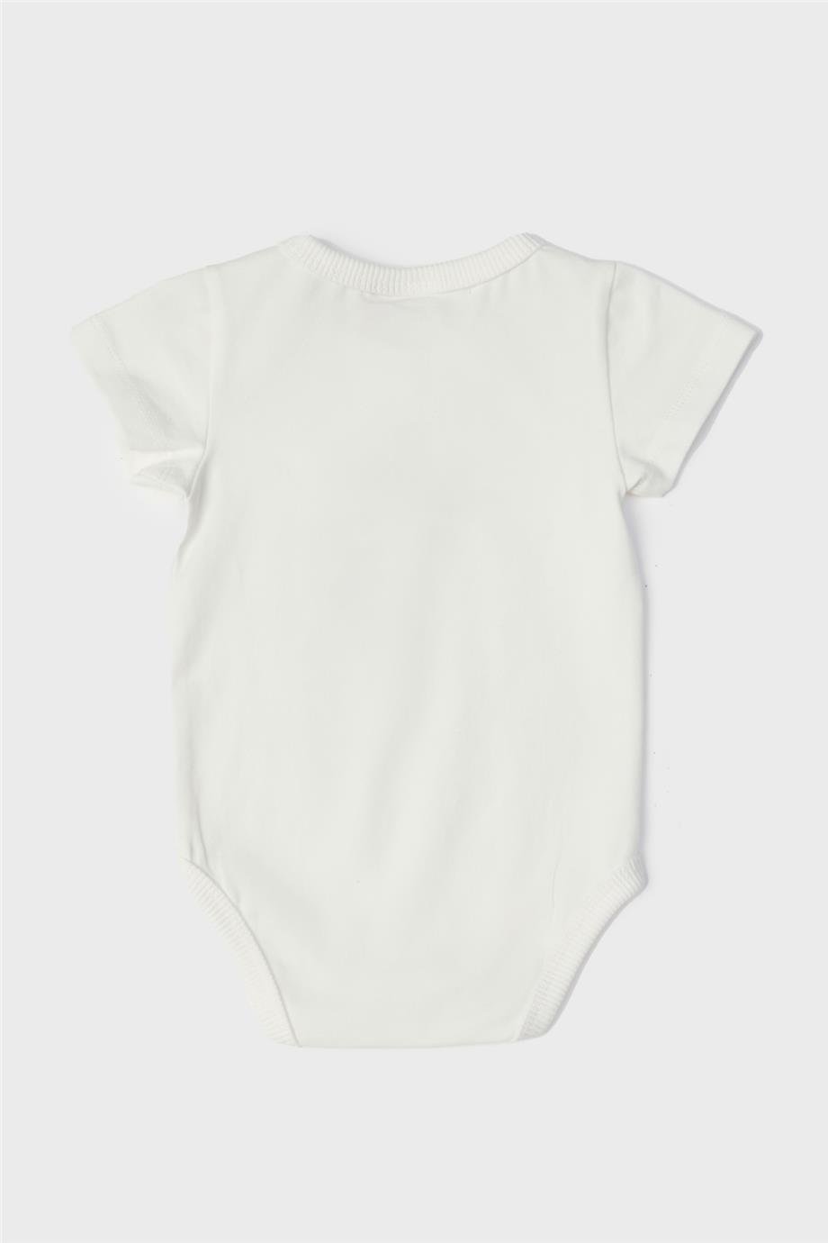 Layette Erkek Bebek Ekru Body