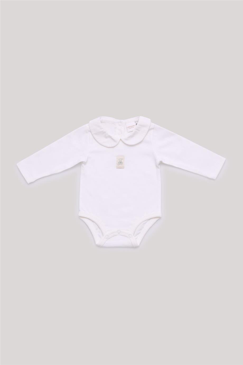 Layette Erkek Bebek Ekru Body