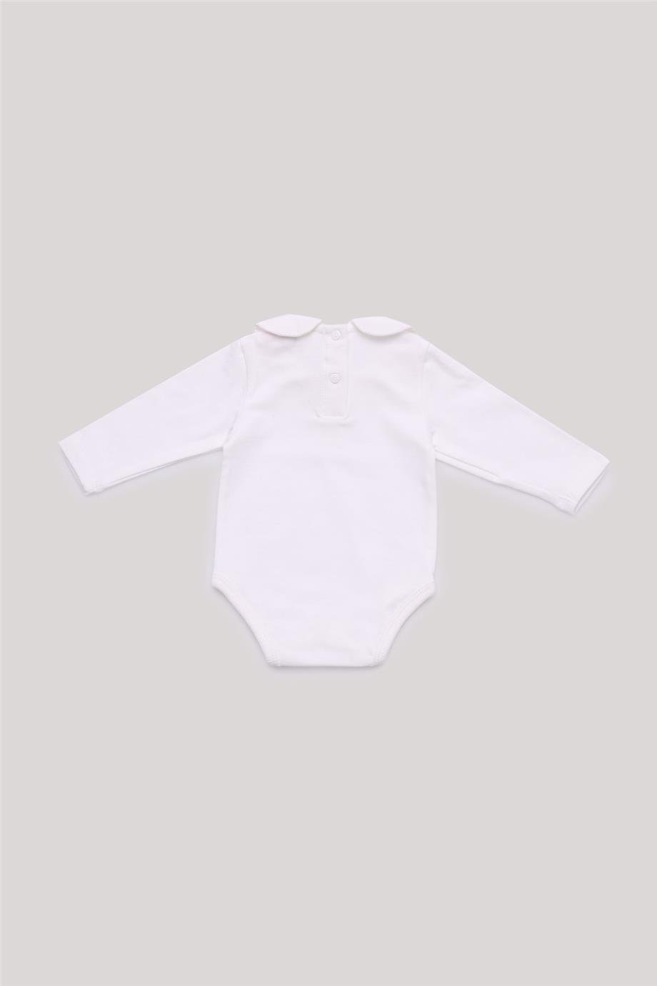 Layette Erkek Bebek Ekru Body
