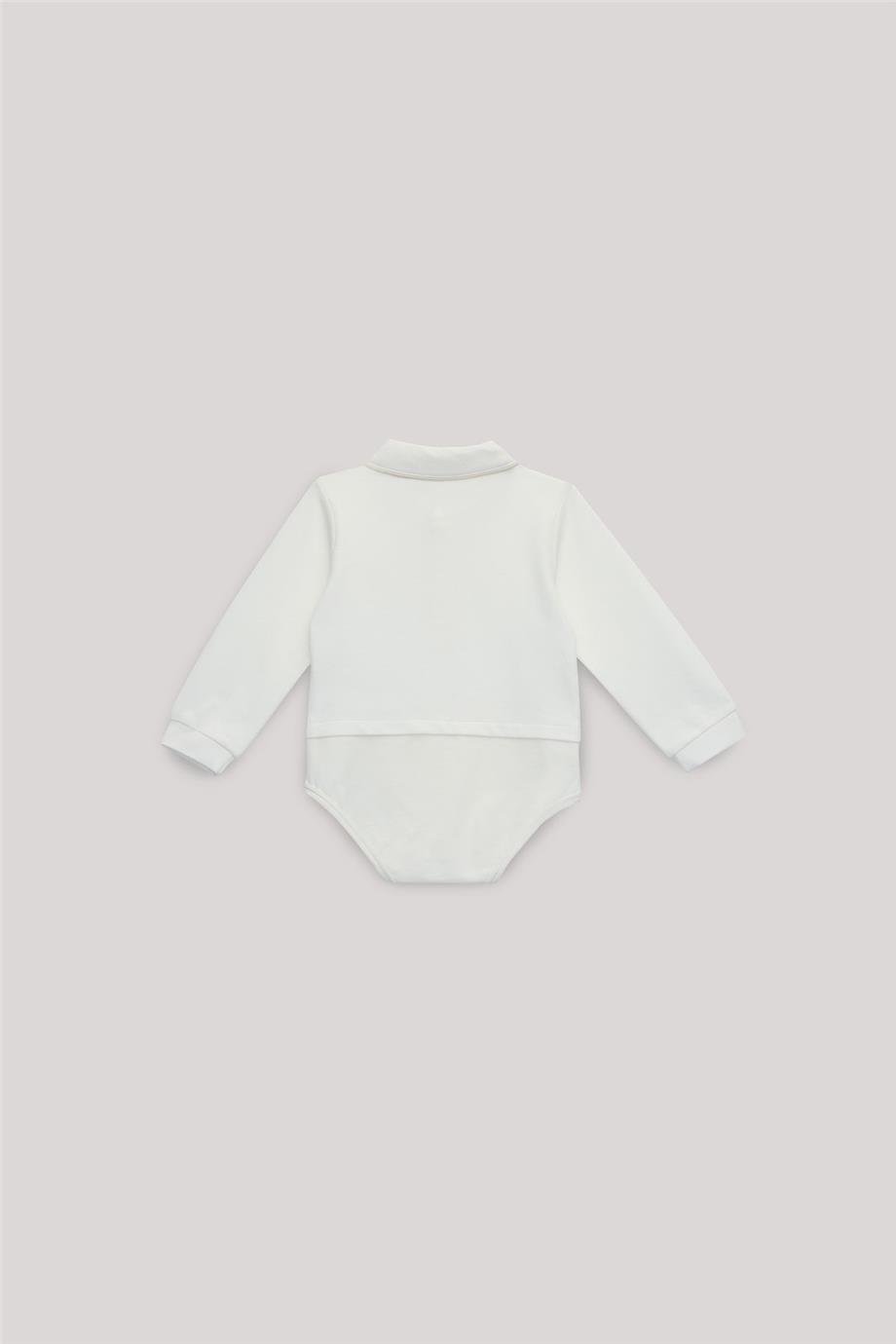 Layette Erkek Bebek Ekru Gömlek