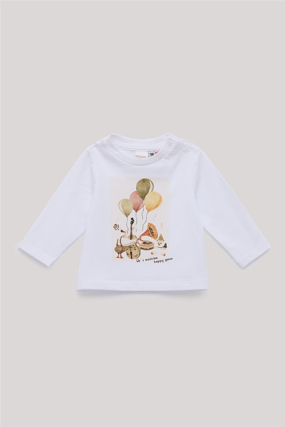 Layette Erkek Bebek Ekru T-Shirt