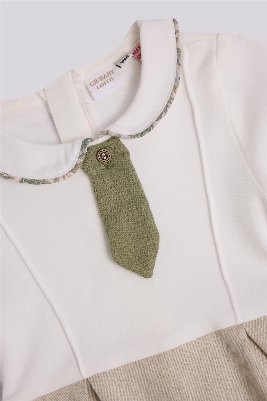 Layette Baby Boy Ecru OverallLayette Baby Boy Ecru Overall