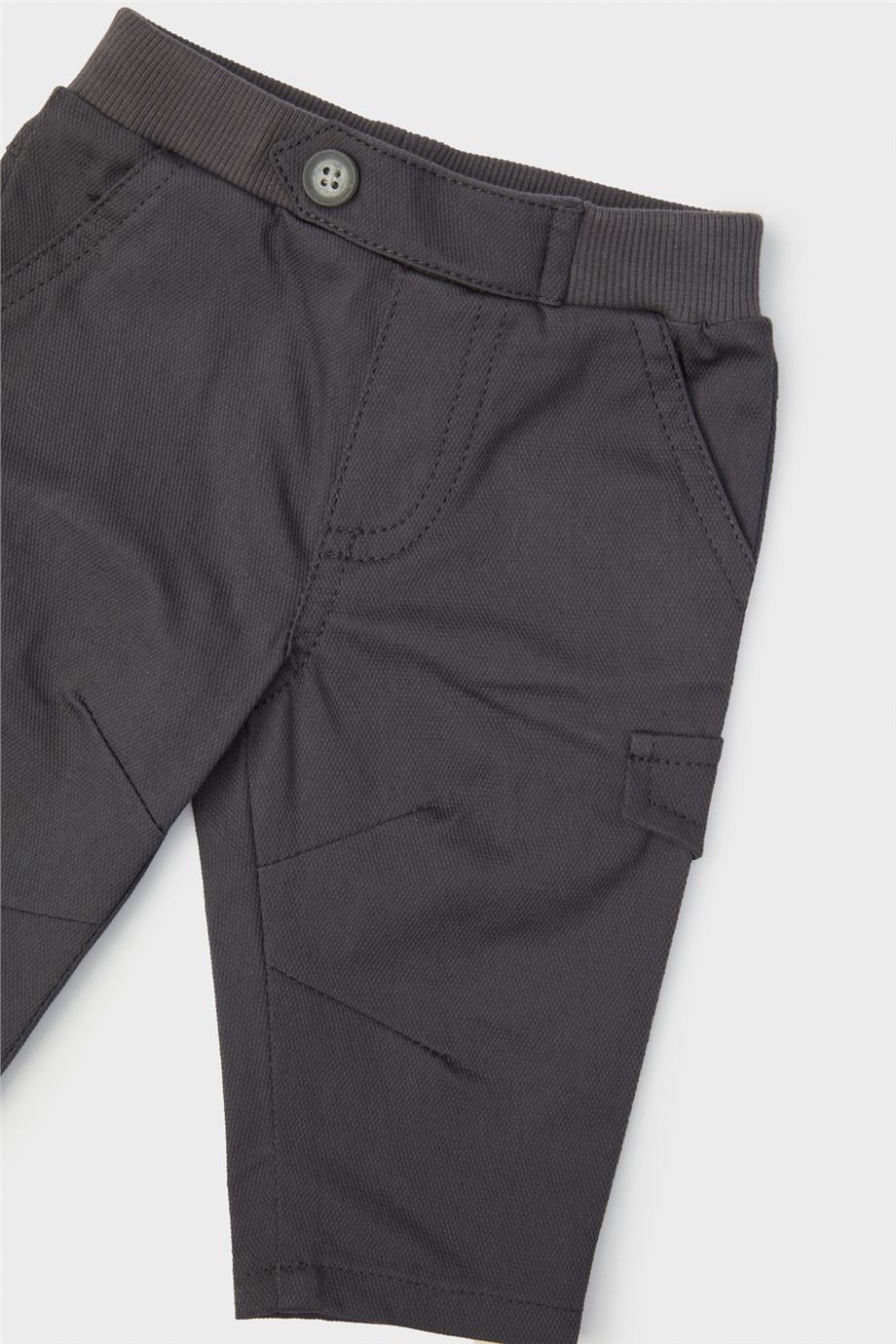 Layette Erkek Bebek Gri Pantolon