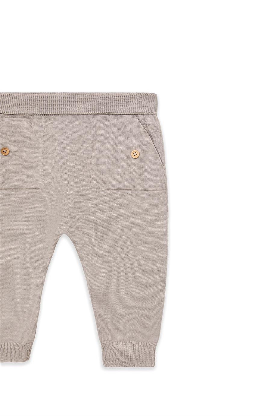 Layette Baby Boy Gray Knitwear SetLayette Baby Boy Gray Knitwear Set