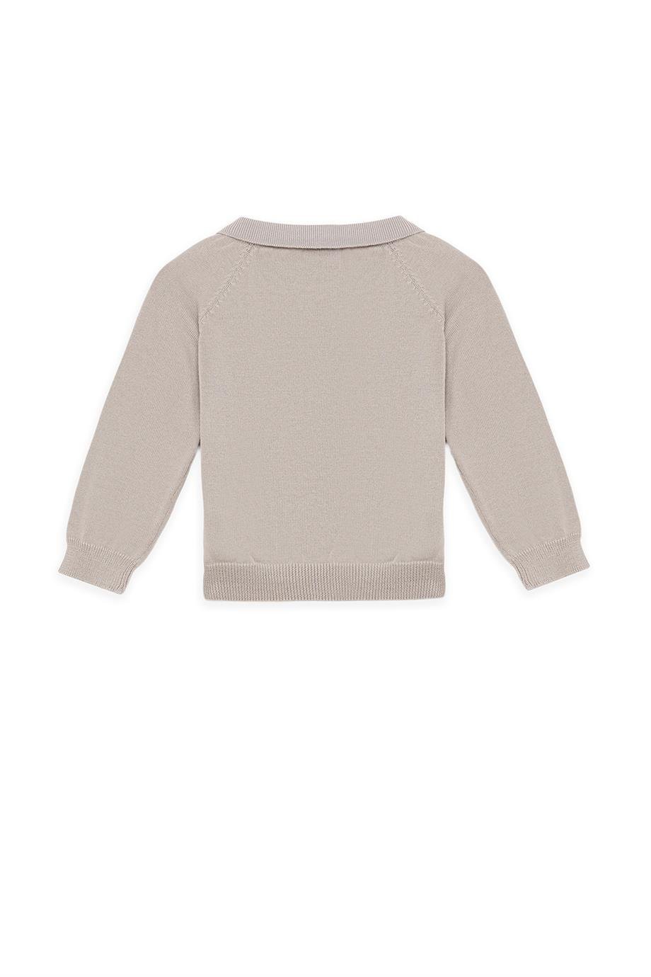 Layette Baby Boy Gray Knitwear SetLayette Baby Boy Gray Knitwear Set