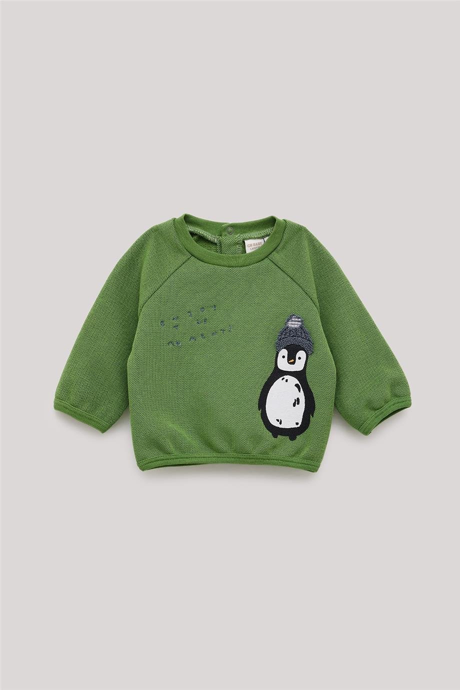 Layette Erkek Bebek Haki Sweatshirt