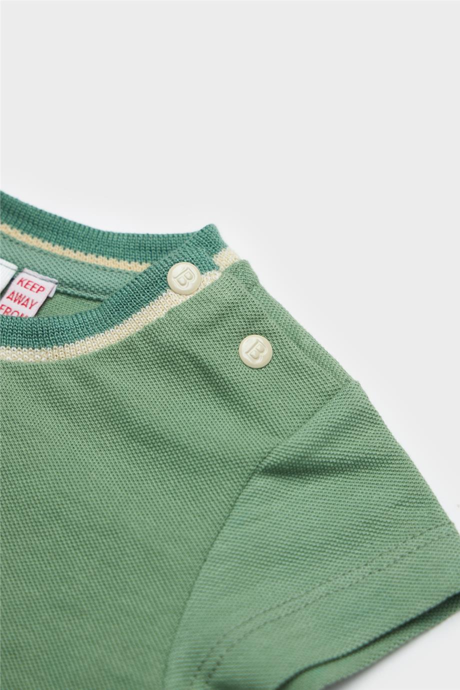 Layette Erkek Bebek Yeşil Body