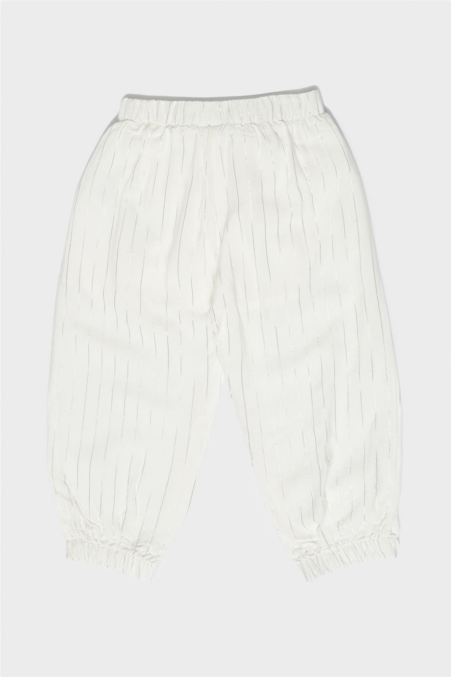 Layette Kız Bebek Beyaz Eşofman Altı