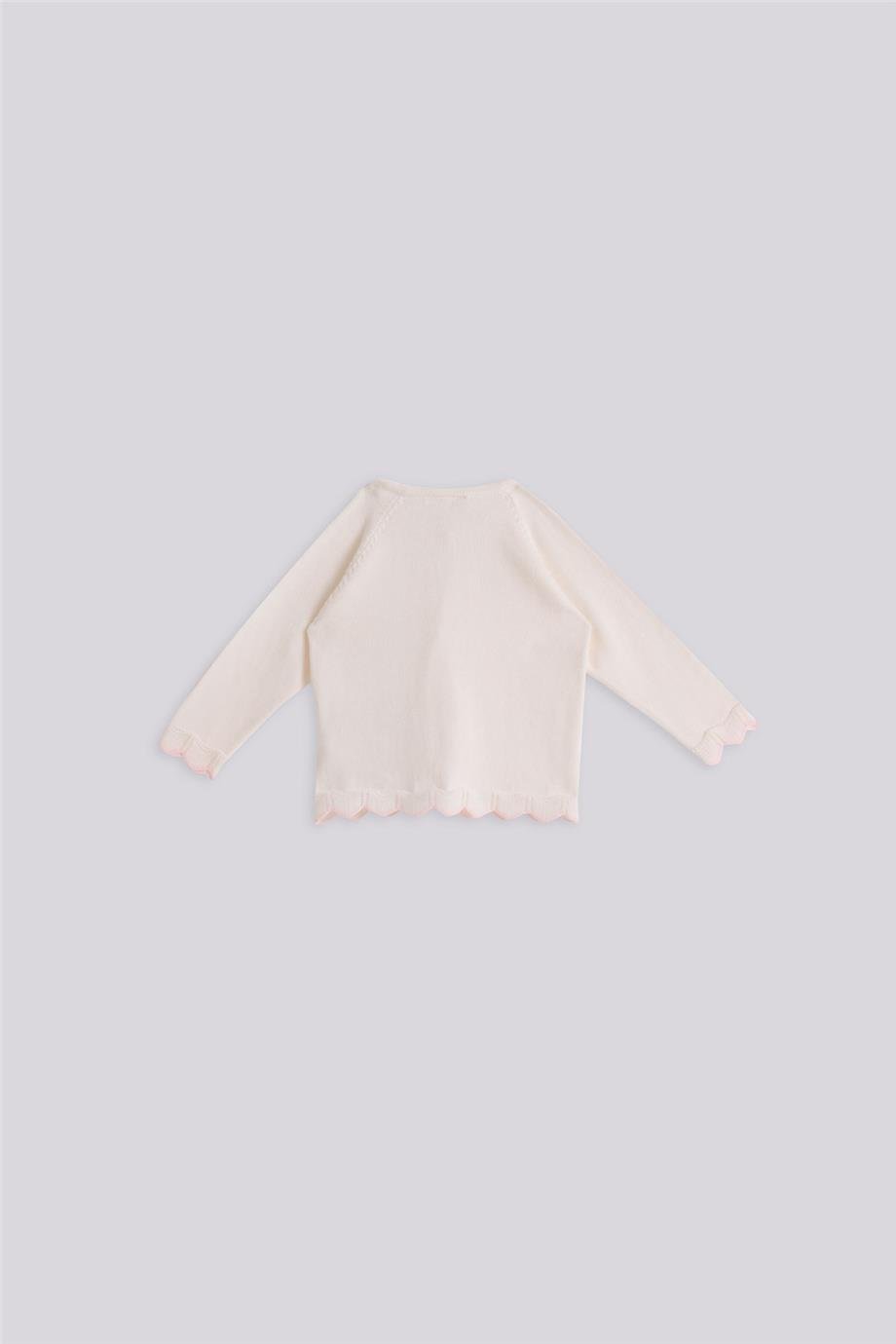 Layette Kız Bebek Beyaz HırkaLayette Kız Bebek Beyaz Hırka