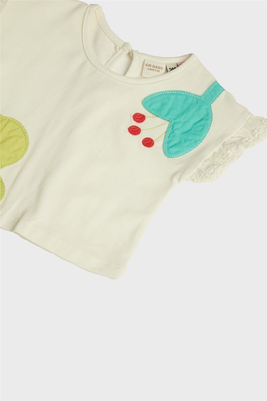 Layette Kız Bebek Beyaz T-Shirt