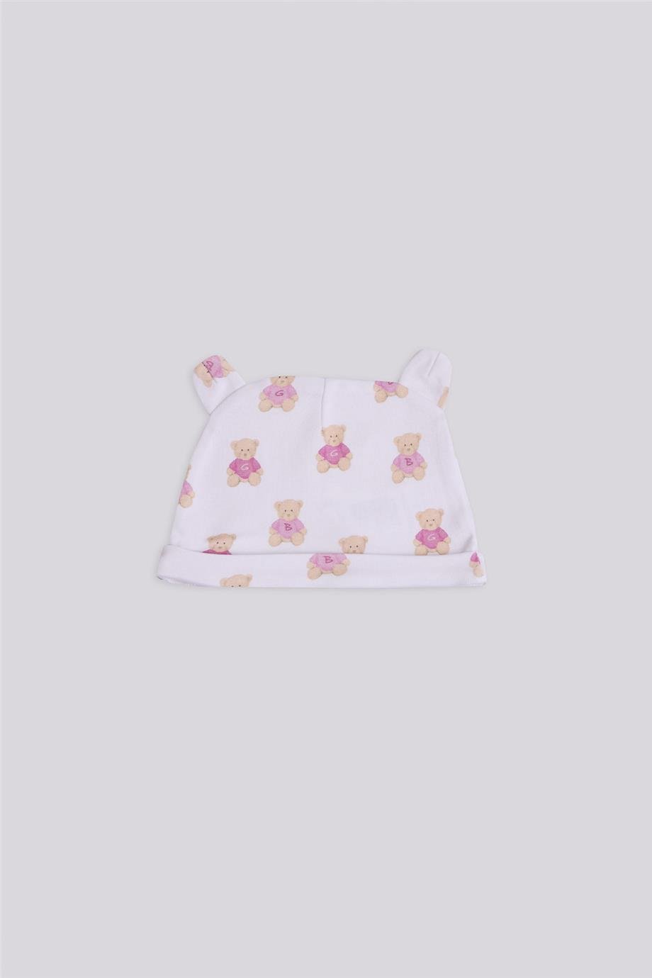 Layette Kız Bebek Desenli BereLayette Kız Bebek Desenli Bere