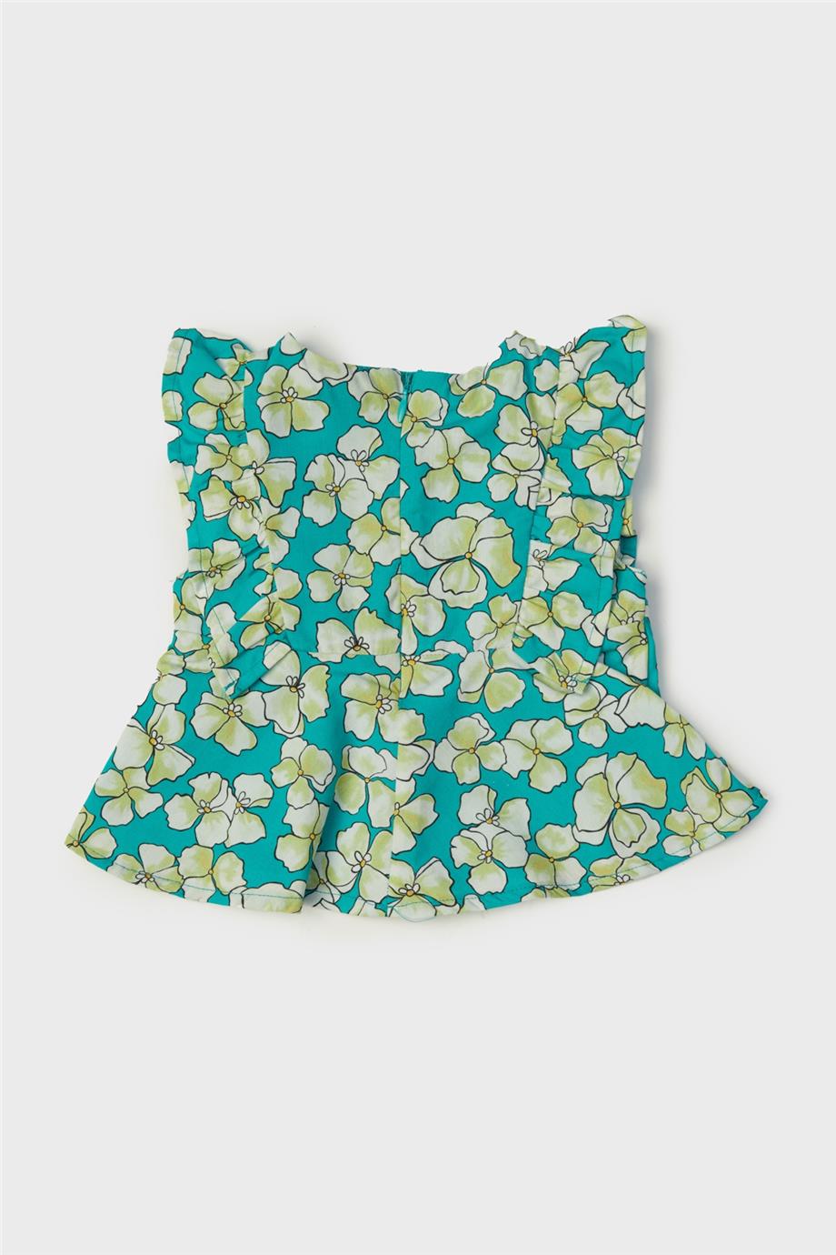 Layette Kız Bebek Desenli Bluz