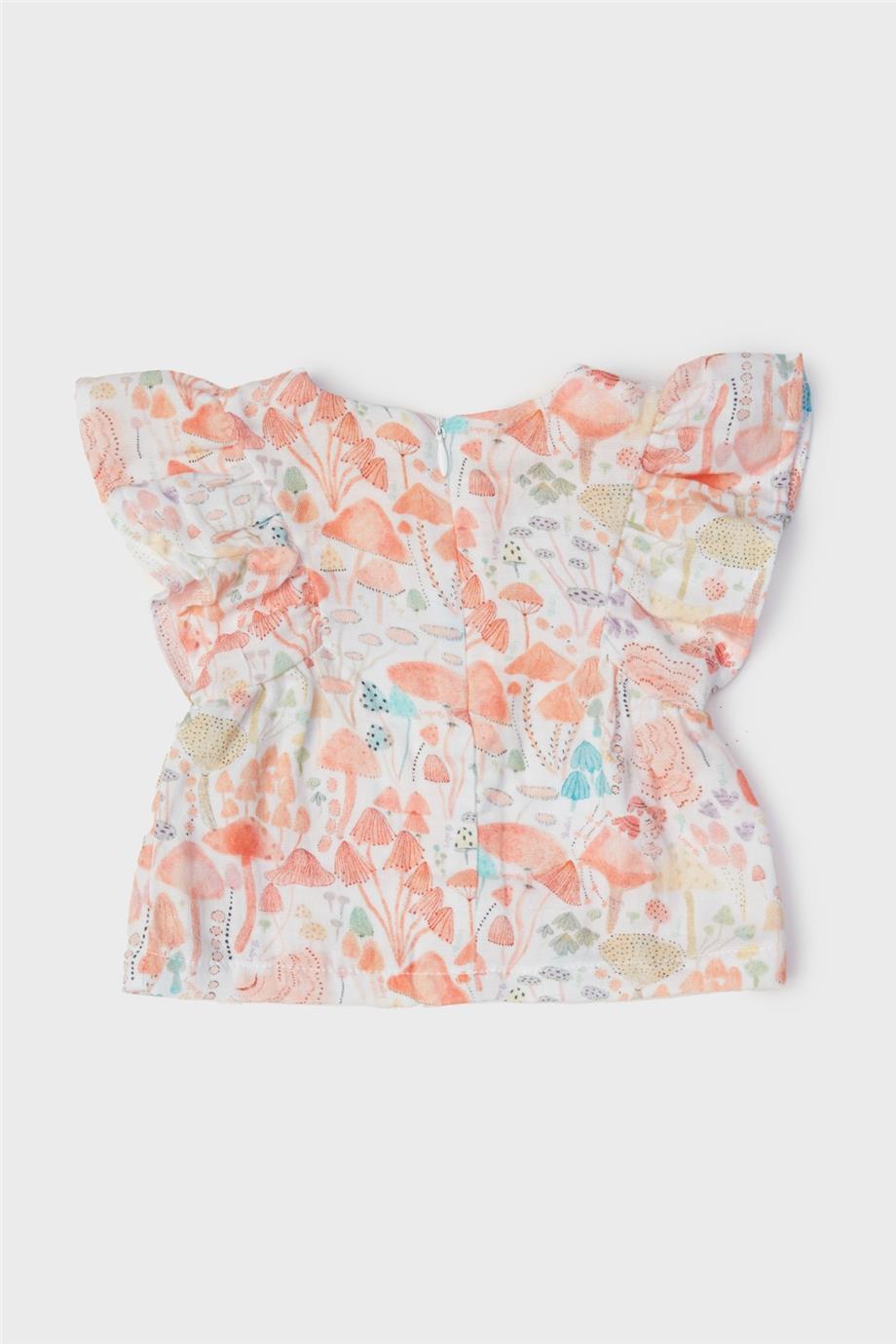 Layette Kız Bebek Desenli Bluz