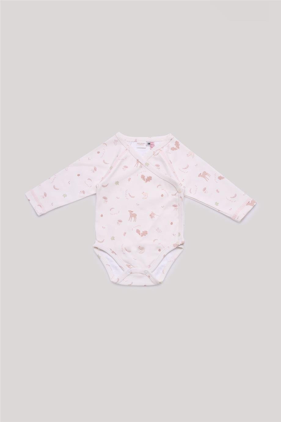 Layette Kız Bebek Desenli Body