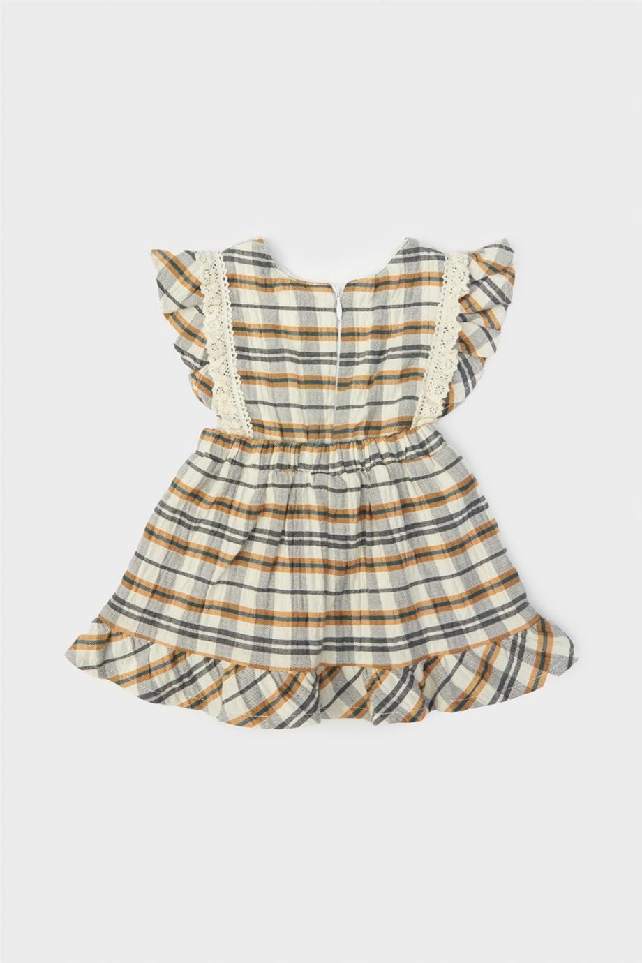 Layette Kız Bebek Desenli Elbise