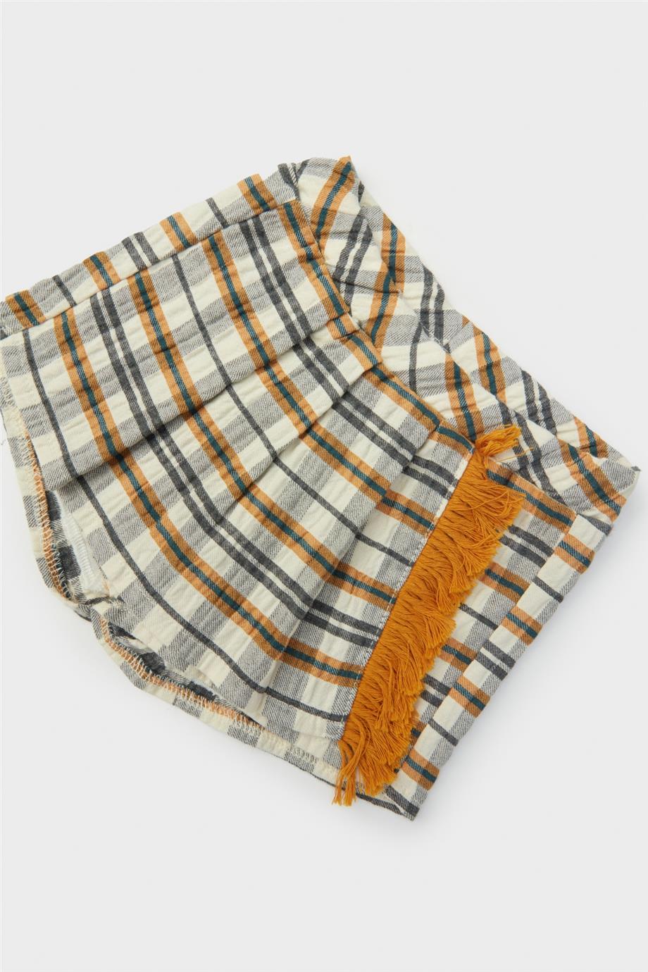 Layette Kız Bebek Desenli Şort Etek