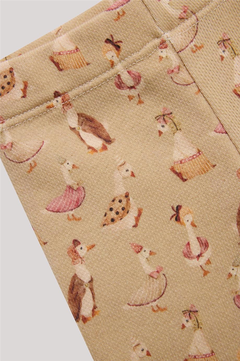 Layette Kız Bebek Desenli Tayt