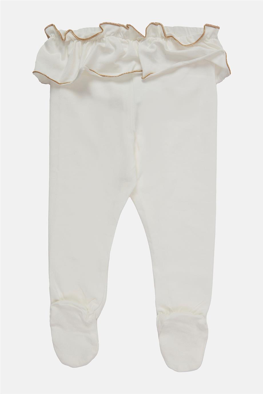 Layette Kız Bebek Desenli Tayt Set