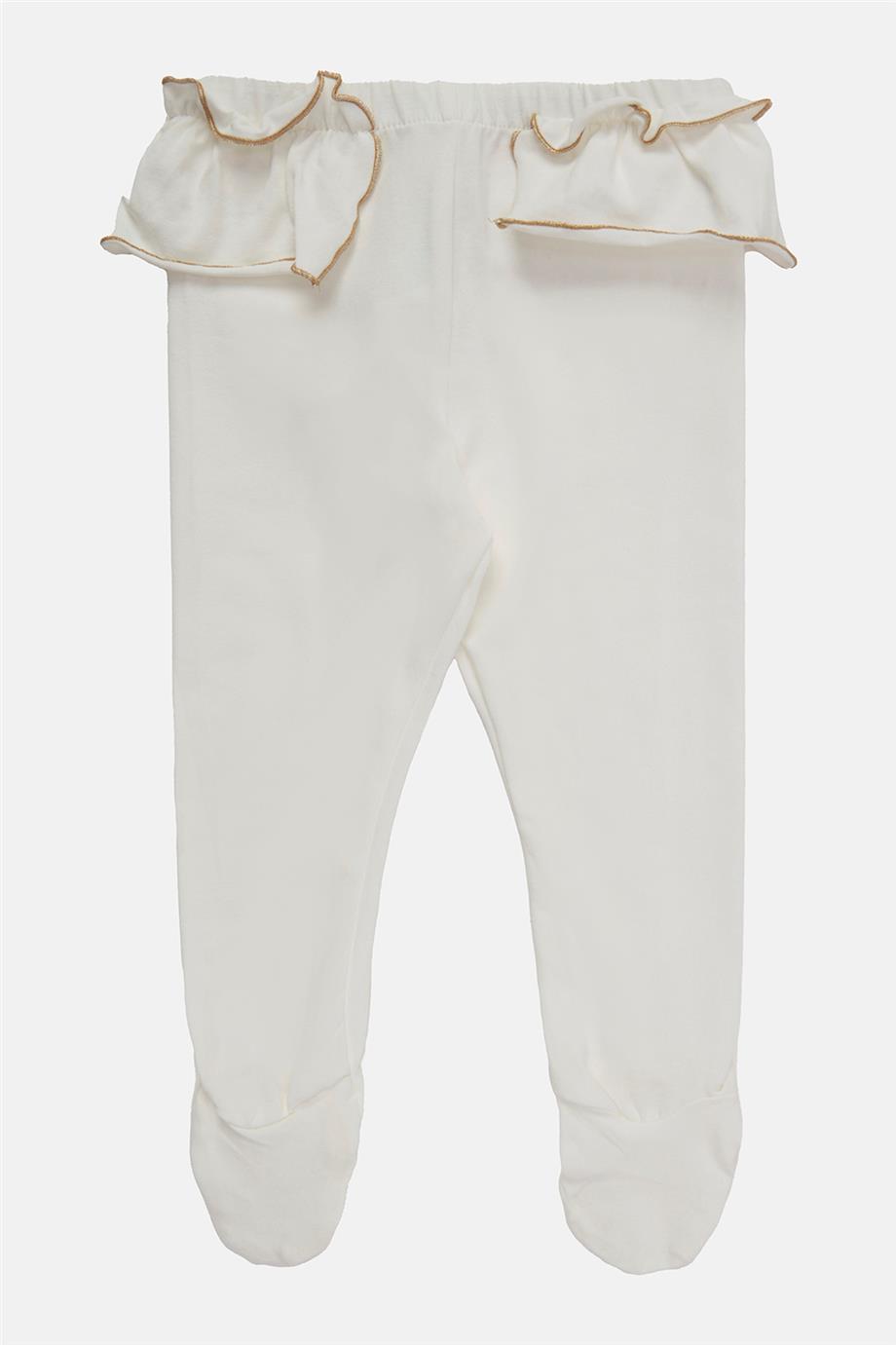 Layette Kız Bebek Desenli Tayt Set