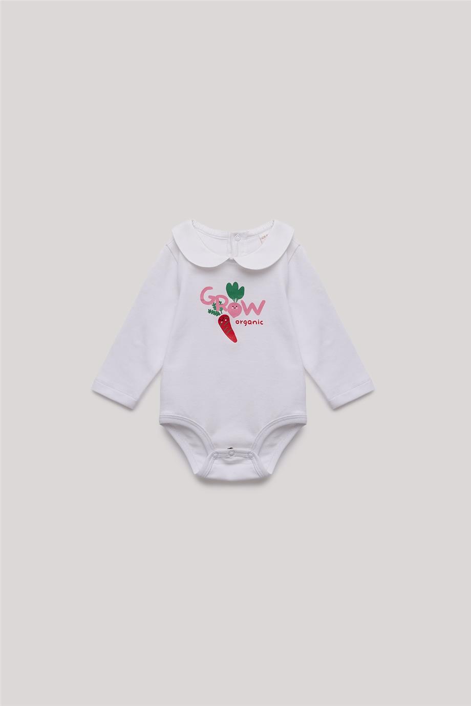Layette Kız Bebek Ekru Body