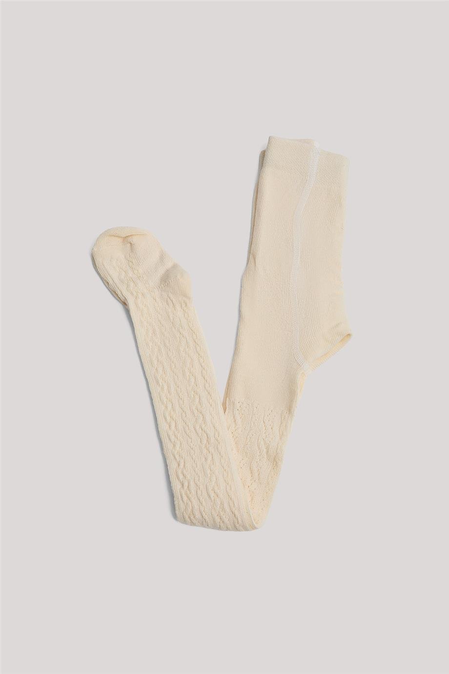 Layette Kız Bebek Ekru ÇorapLayette Kız Bebek Ekru Çorap