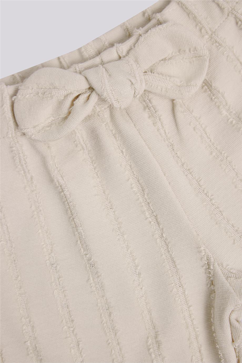 Layette Baby Girl Ecru Tracksuit BottomLayette Baby Girl Ecru Tracksuit Bottom