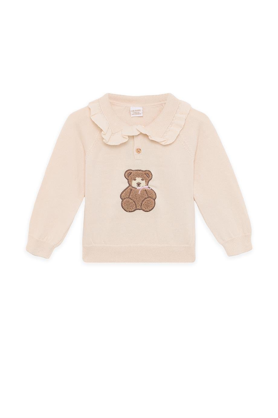 Layette Baby Girl Ecru Knitwear SetLayette Baby Girl Ecru Knitwear Set