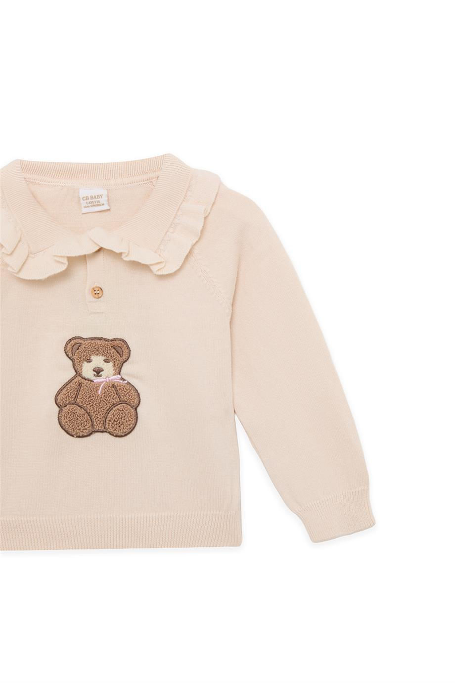 Layette Baby Girl Ecru Knitwear SetLayette Baby Girl Ecru Knitwear Set