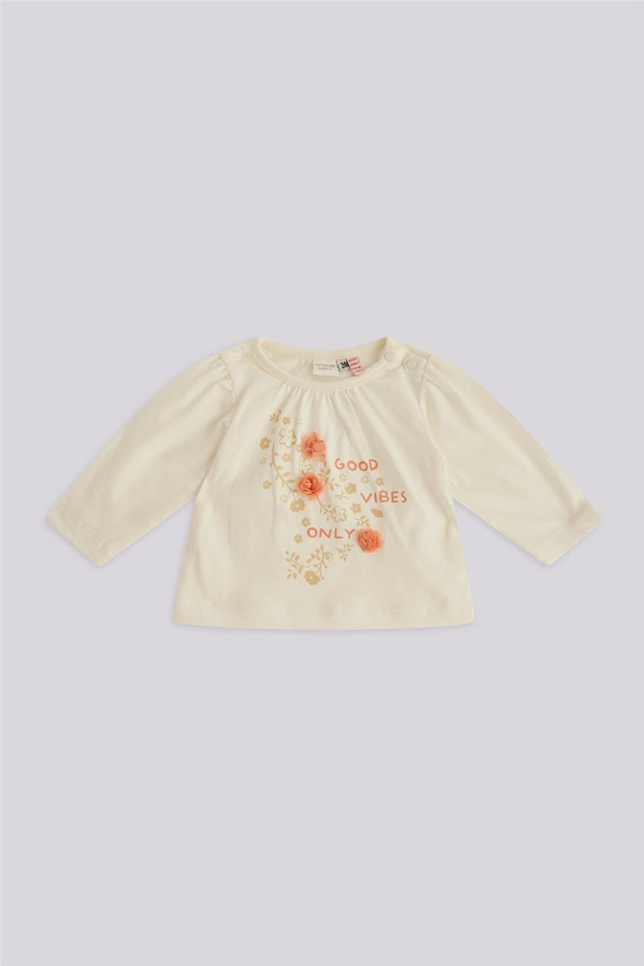 Layette Kız Bebek Ekru TshirtLayette Kız Bebek Ekru Tshirt