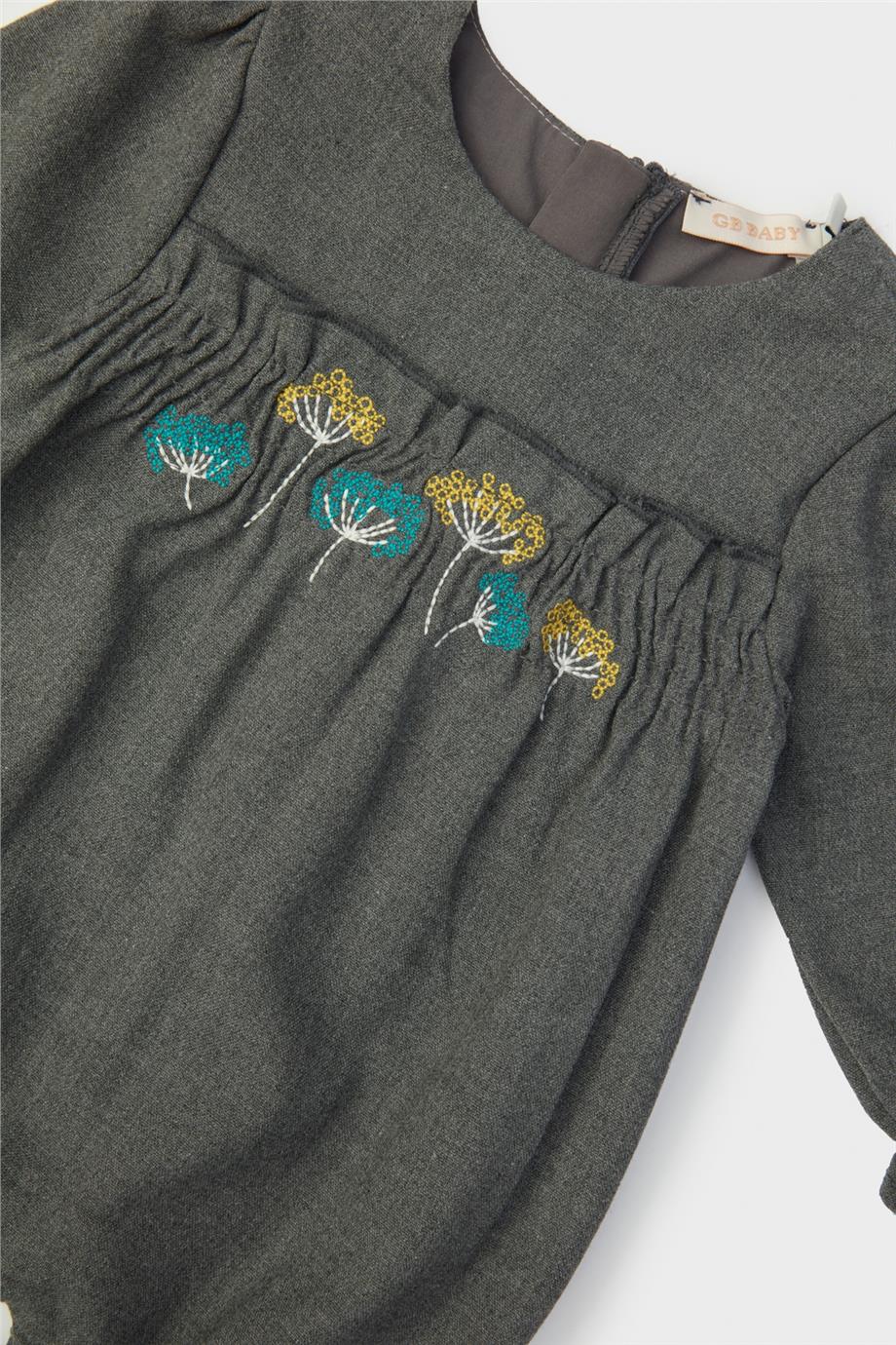 Layette Kız Bebek Gri Tulum