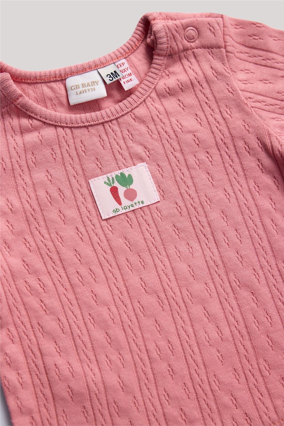 Layette Kız Bebek Pembe Body